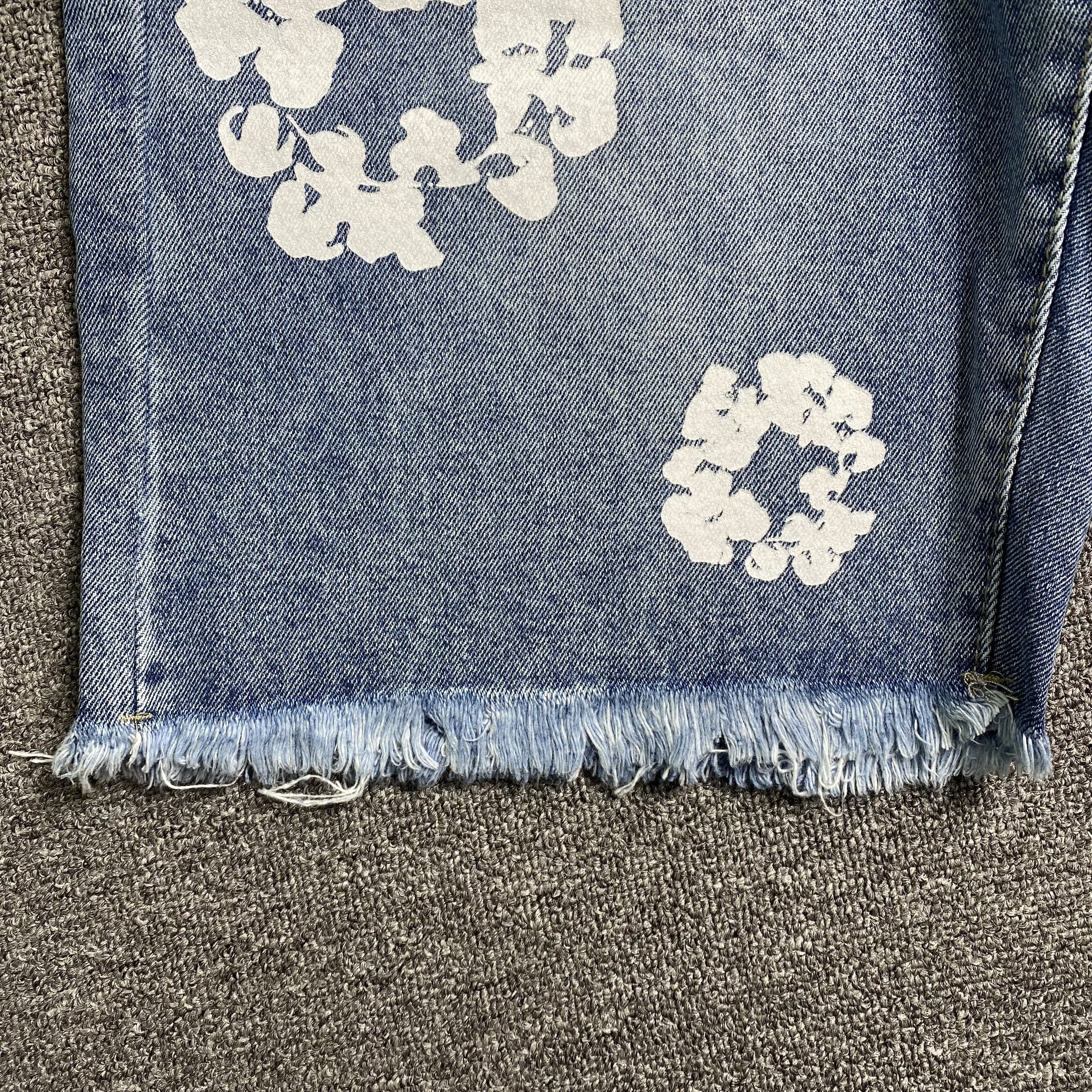 Denim Tears The Cotton Wreath Jean Short Light Blue