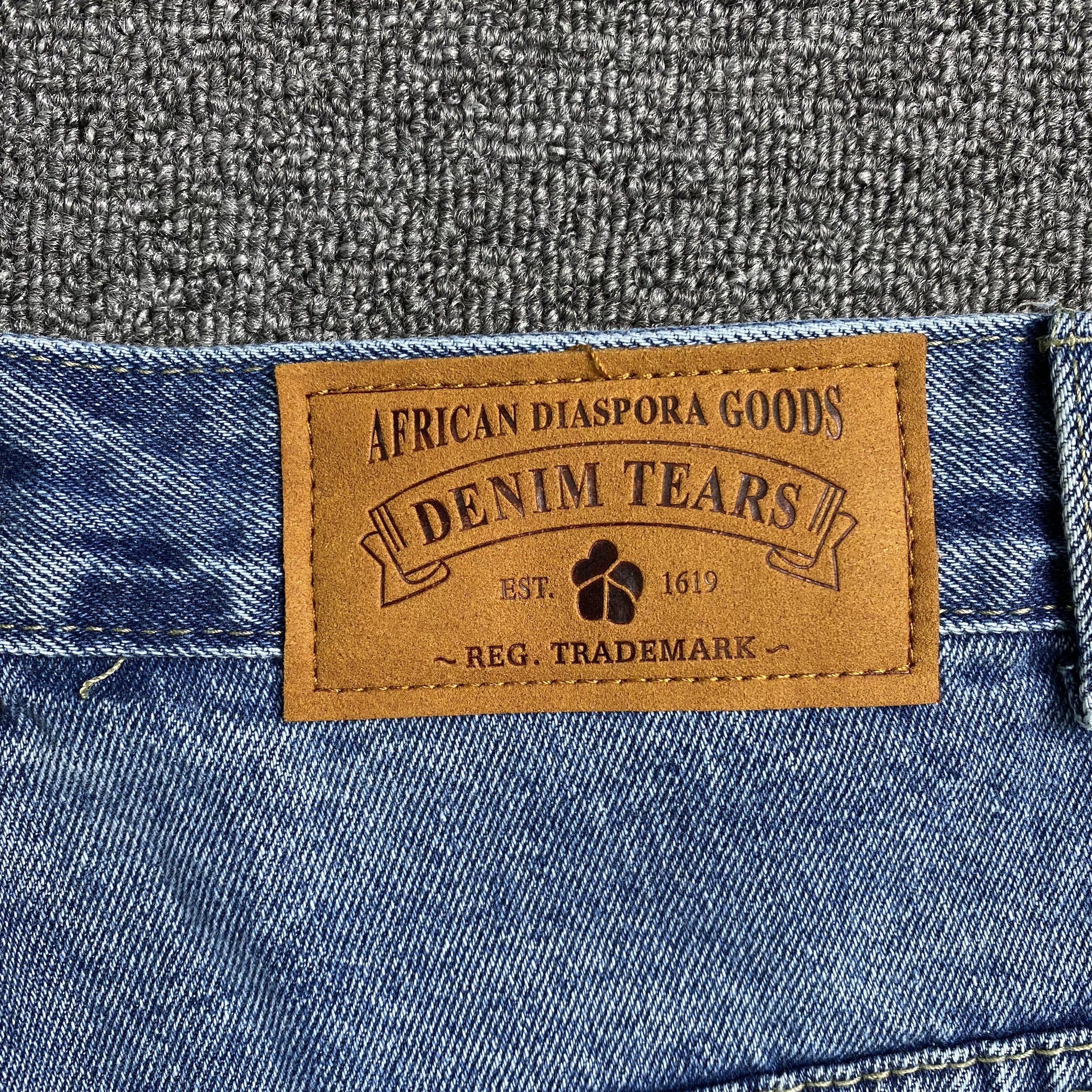 Denim Tears The Cotton Wreath Jean Short Light Blue