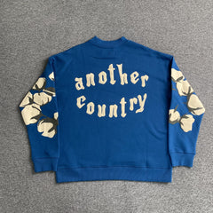 Denim Tears x CPFM Cactus Tears Crewneck Blue