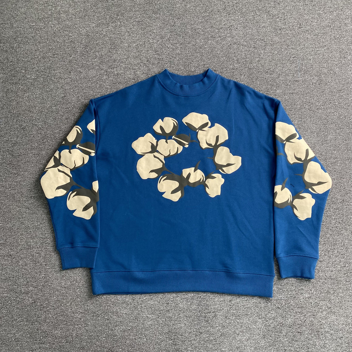 Denim Tears x CPFM Cactus Tears Crewneck Blue