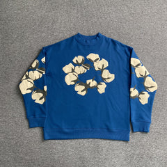Denim Tears x CPFM Cactus Tears Crewneck Blue