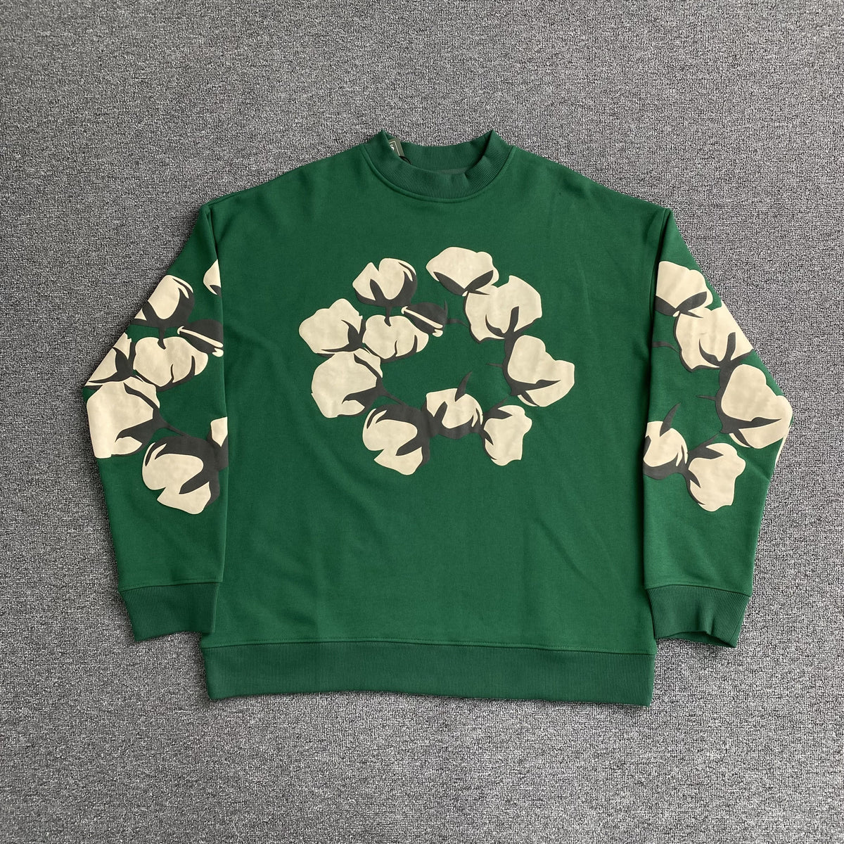Denim Tears x CPFM Cactus Tears Crewneck Green