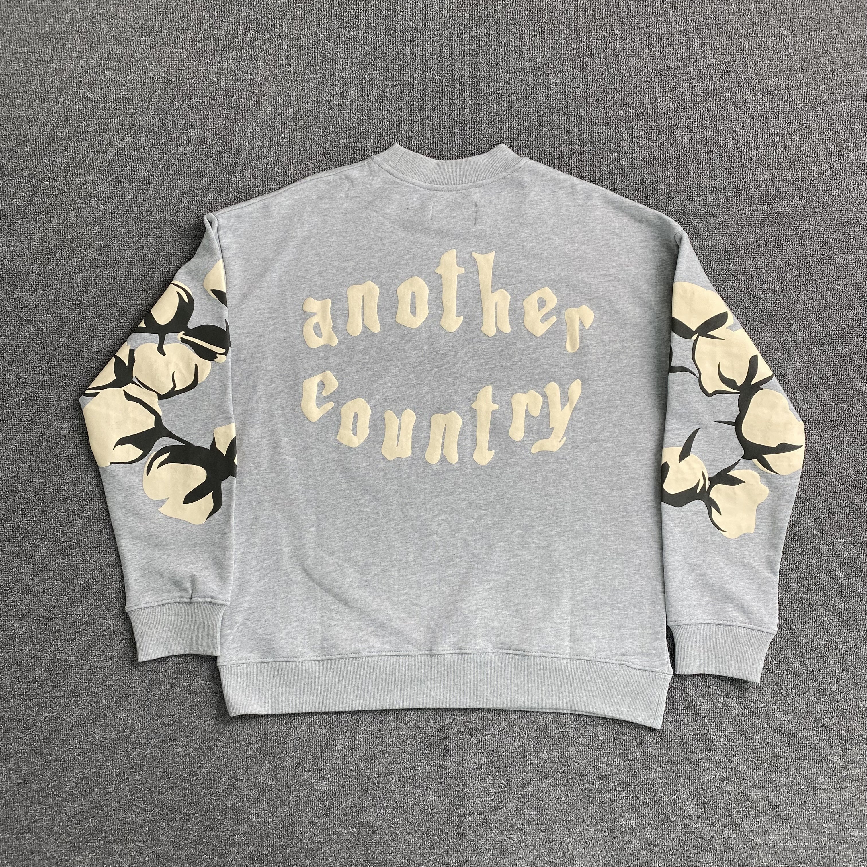 Denim Tears x CPFM Cactus Tears Crewneck Grey