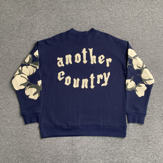 Denim Tears x CPFM Cactus Tears Crewneck Navy