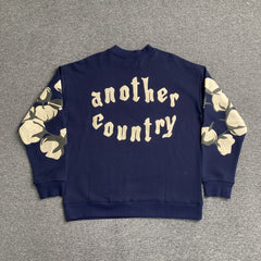Denim Tears x CPFM Cactus Tears Crewneck Navy