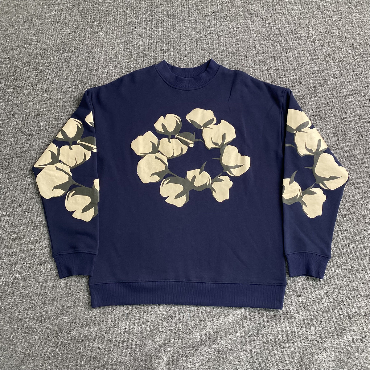 Denim Tears x CPFM Cactus Tears Crewneck Navy
