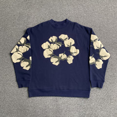 Denim Tears x CPFM Cactus Tears Crewneck Navy