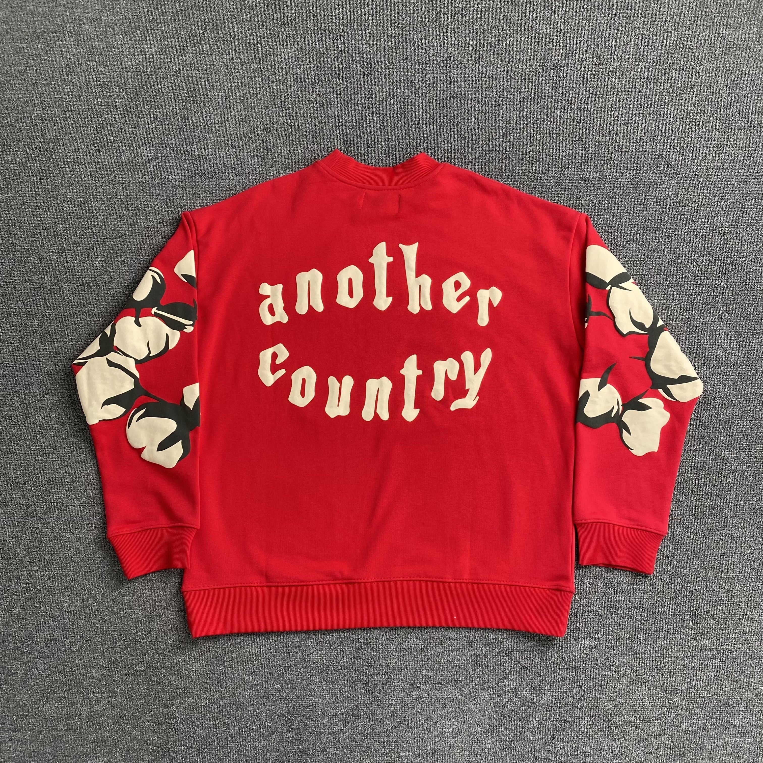 Denim Tears x CPFM Cactus Tears Crewneck Red