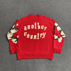 Denim Tears x CPFM Cactus Tears Crewneck Red