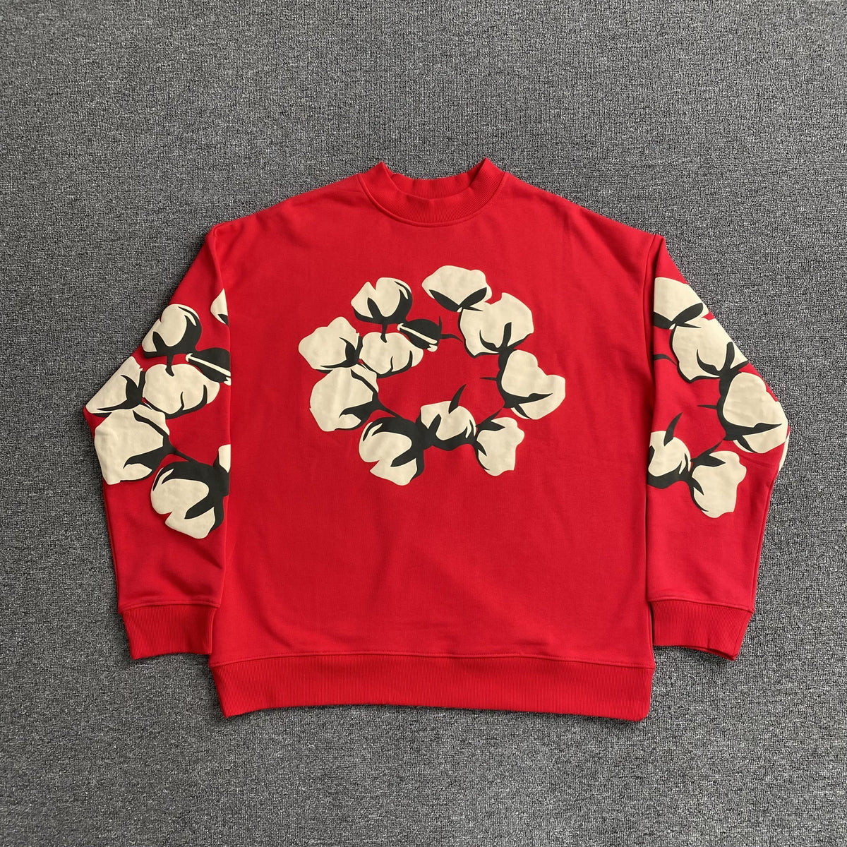 Denim Tears x CPFM Cactus Tears Crewneck Red