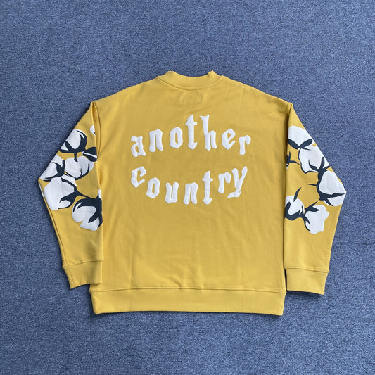Denim Tears x CPFM Cactus Tears Crewneck Yellow