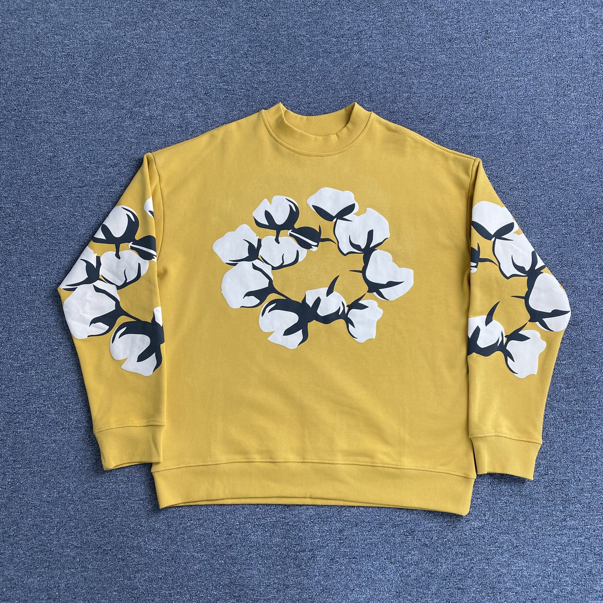Denim Tears x CPFM Cactus Tears Crewneck Yellow