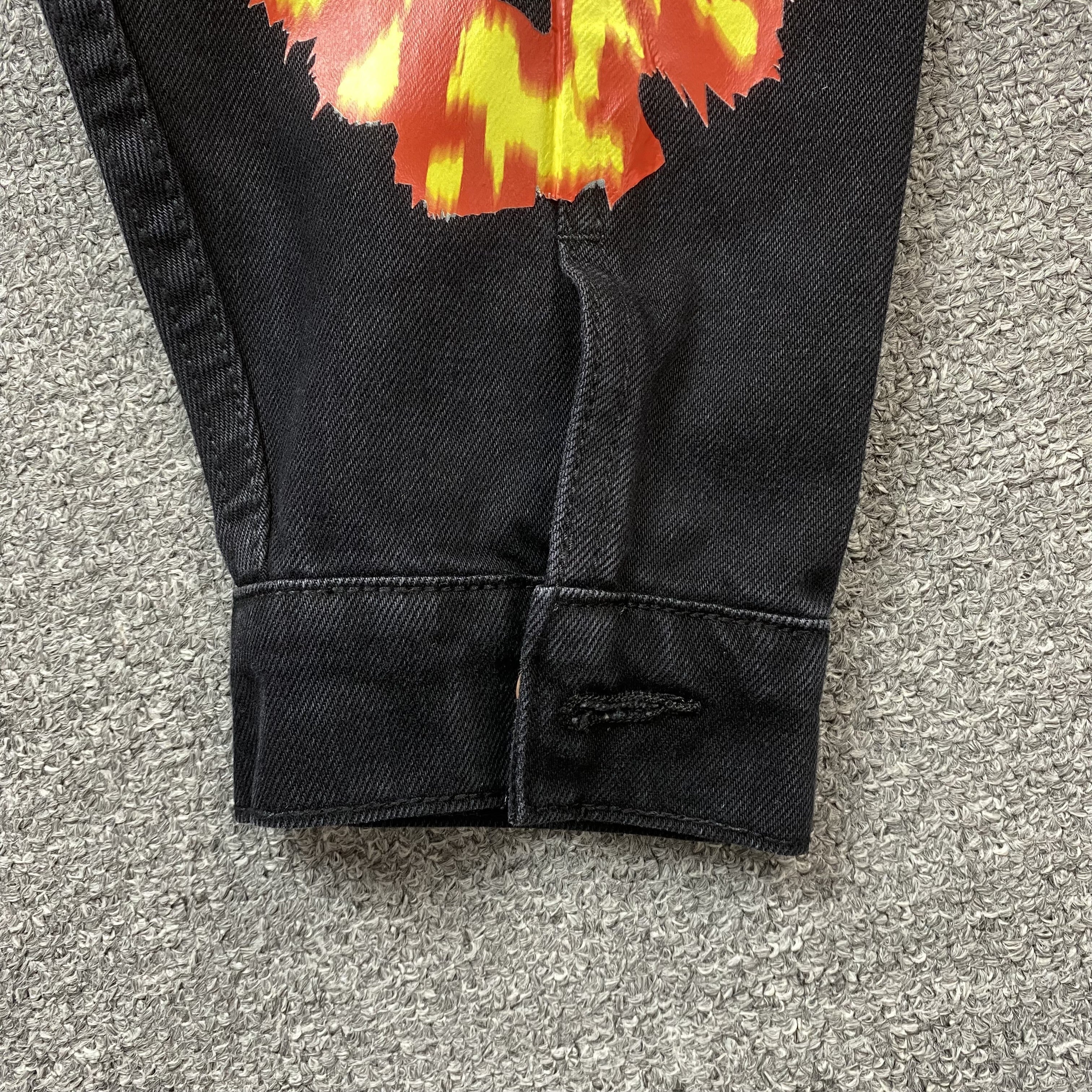 Denim Tears X Offset Wreath Denim Jacket Black
