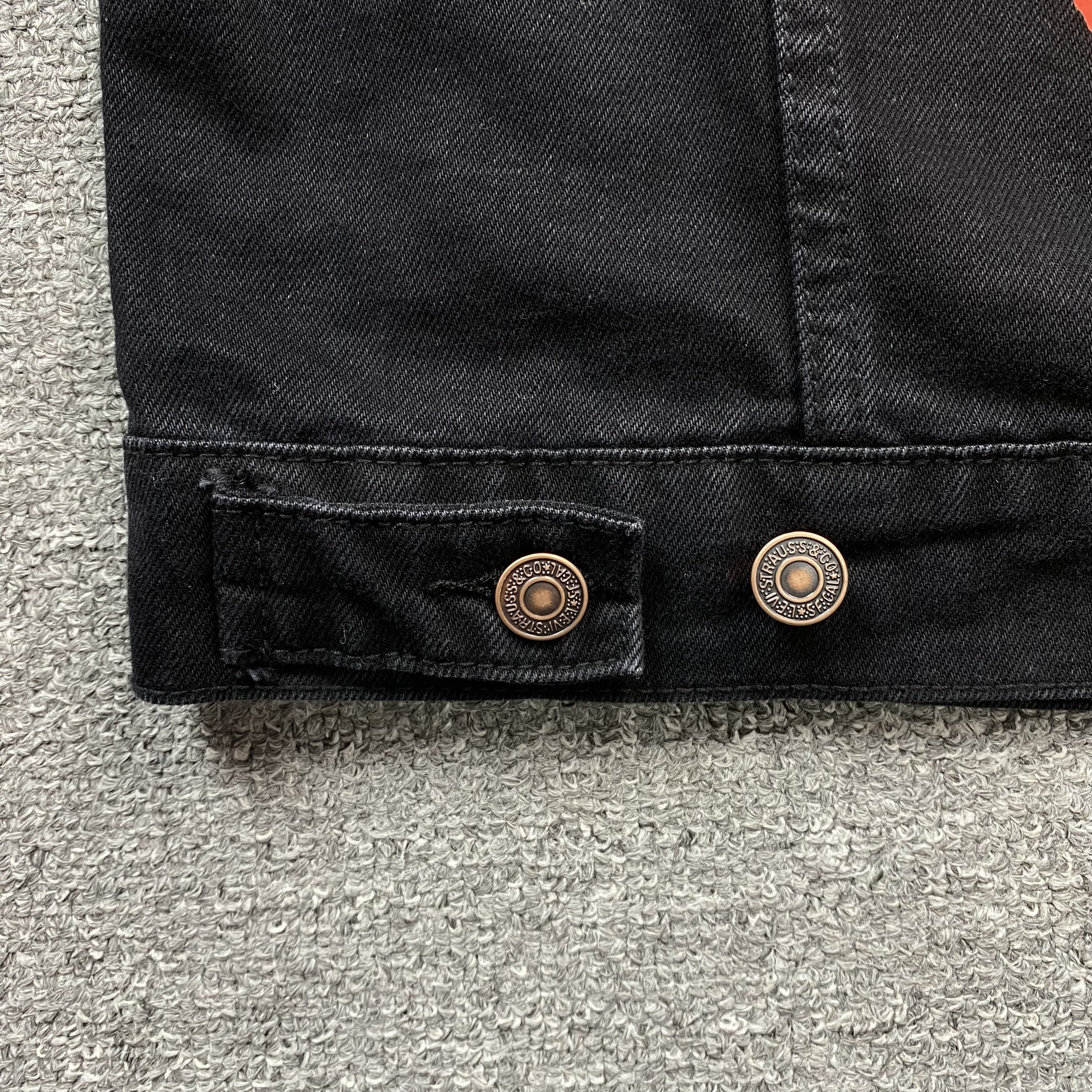 Denim Tears X Offset Wreath Denim Jacket Black