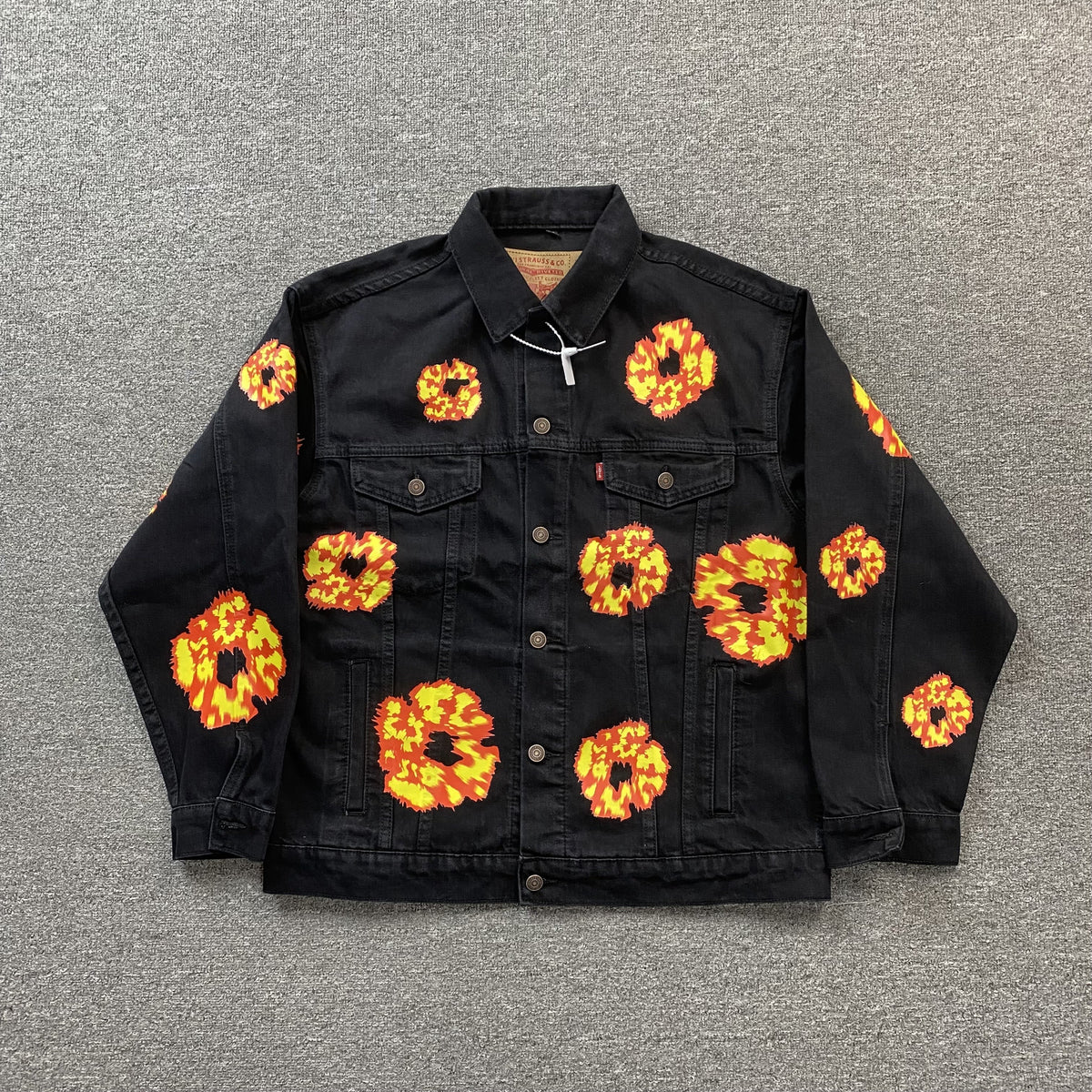 Denim Tears X Offset Wreath Denim Jacket Black