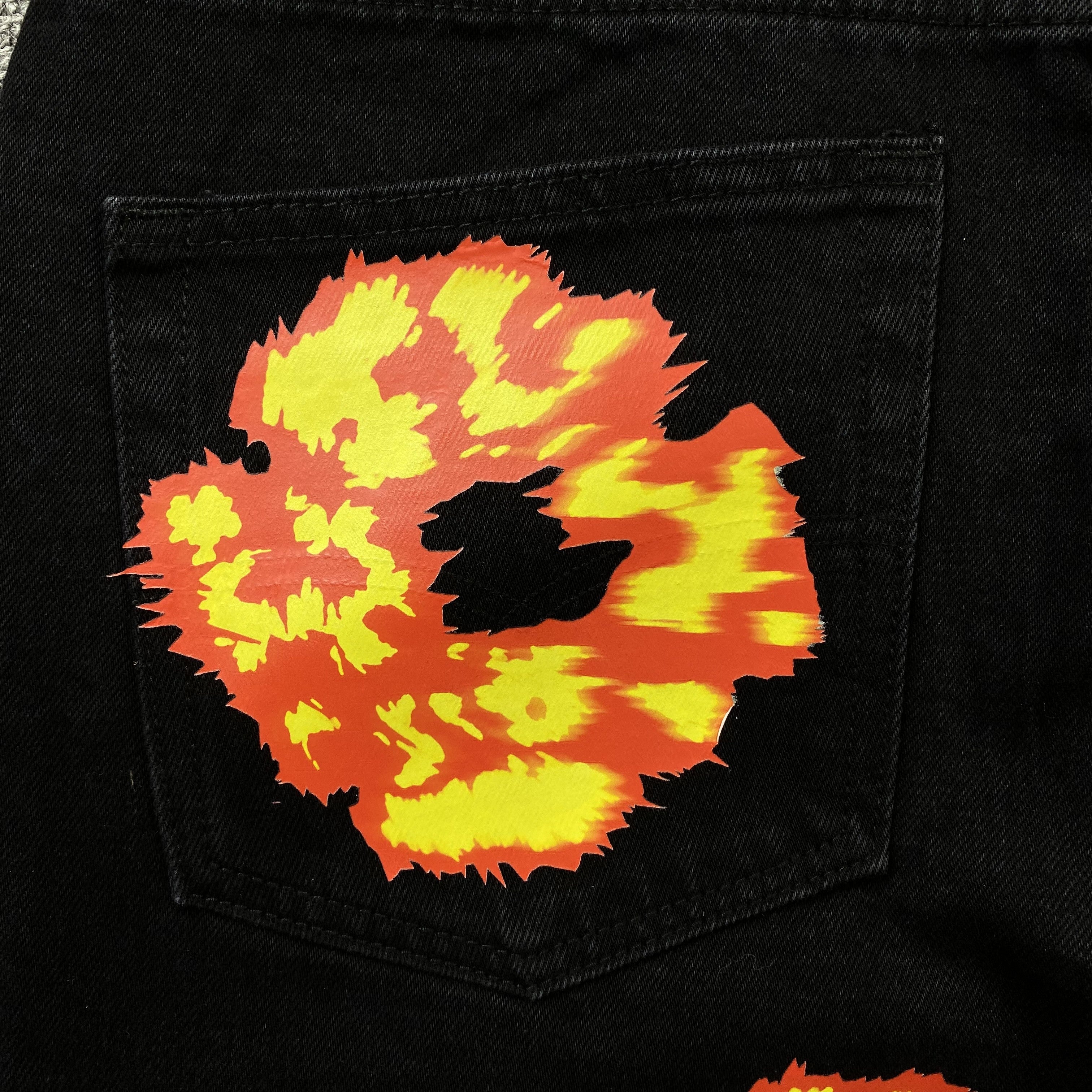 Denim Tears X Offset Wreath Jeans Black