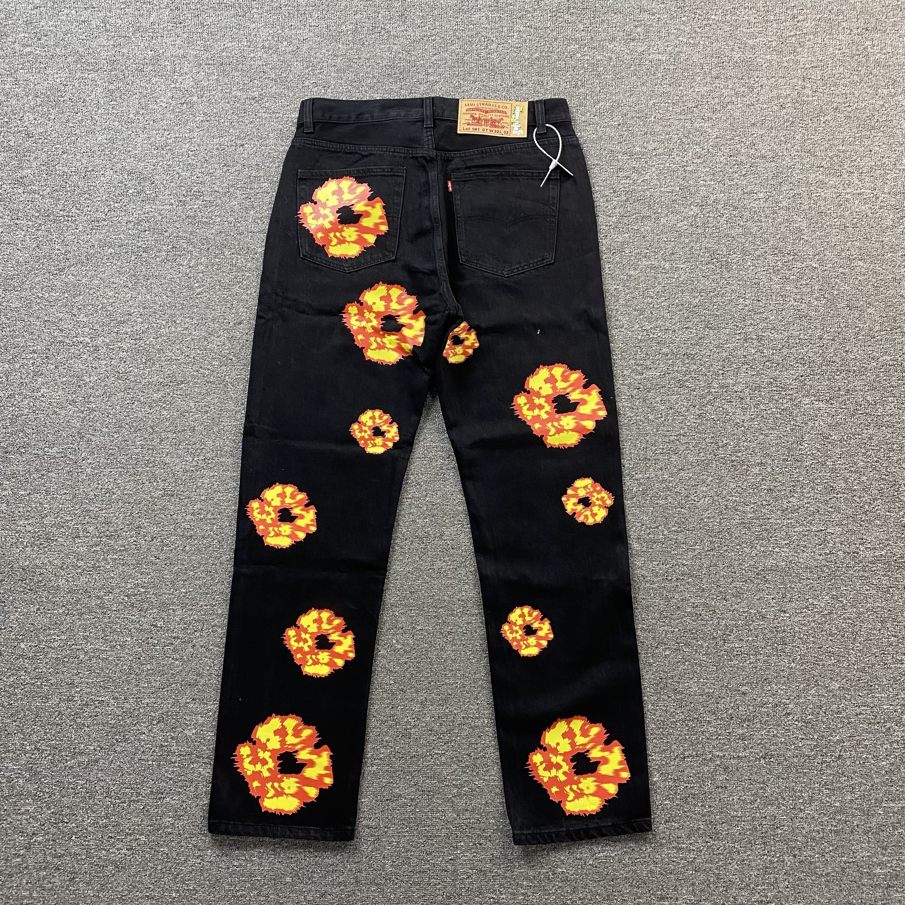 Denim Tears X Offset Wreath Jeans Black