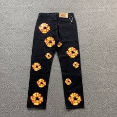 Denim Tears X Offset Wreath Jeans Black