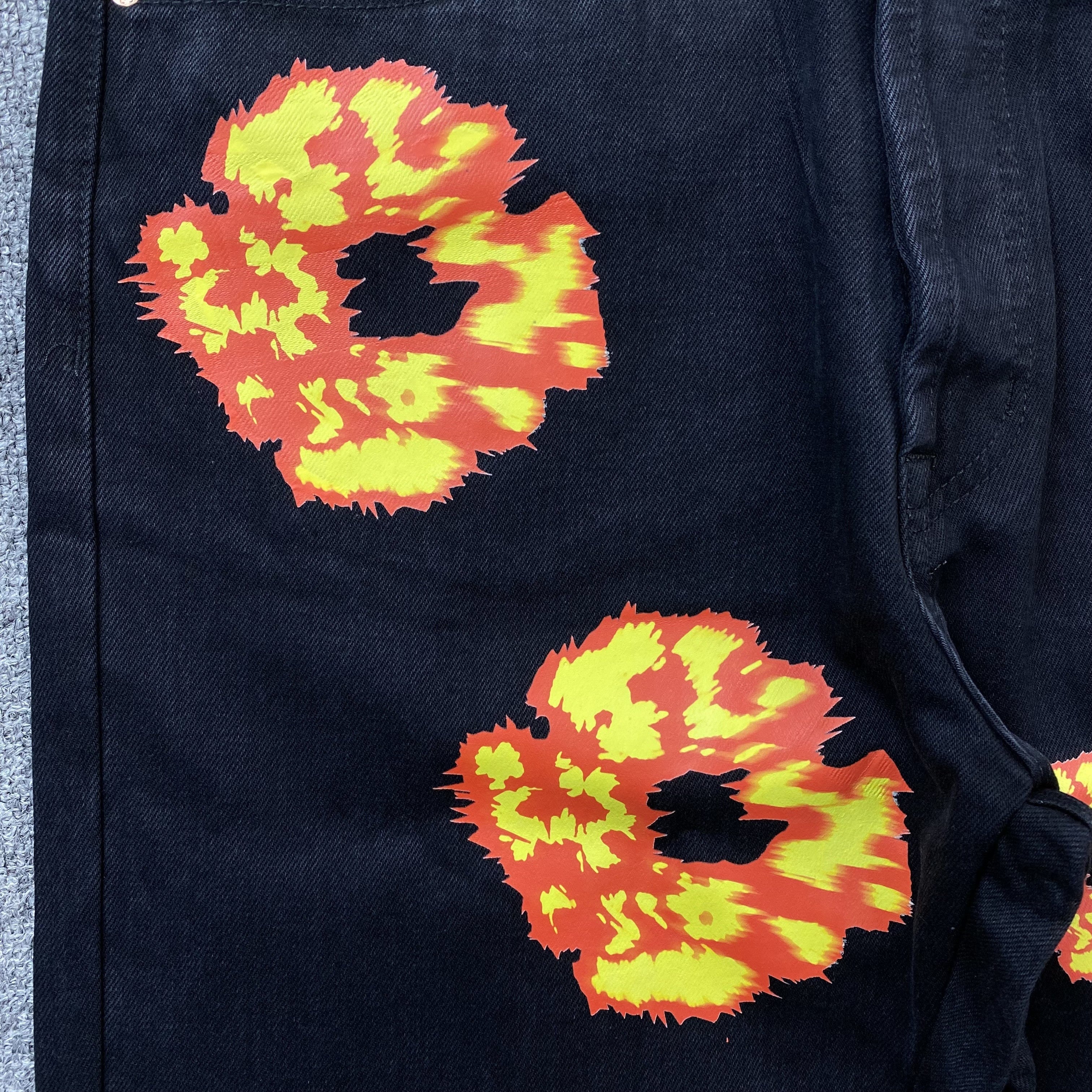 Denim Tears X Offset Wreath Jeans Black