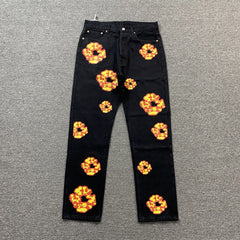 Denim Tears X Offset Wreath Jeans Black
