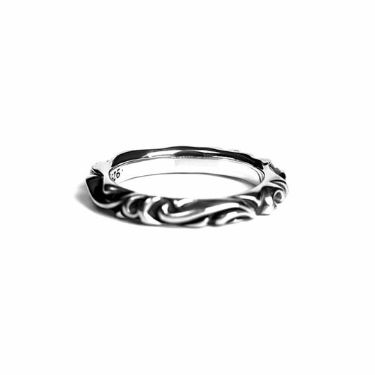 CH Scroll Band Ring