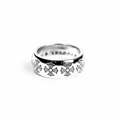 Etched Plus Band Ring