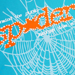 Spider Punk V2 Hoodie In Cyan