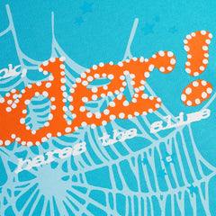 Spider Punk V2 Hoodie In Cyan