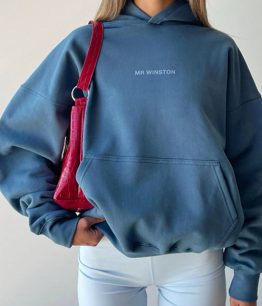 Mr Winston Deep Sea Puff Hoodie