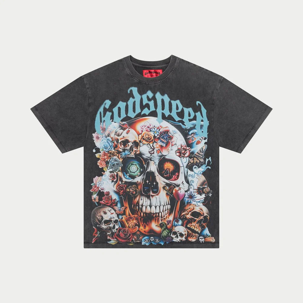 God Speed Eternal Dream T-shirt (Grey Wash)