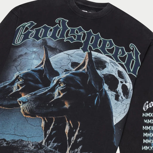 New God Speed F.T.D LS T-Shirt (Black Wash)