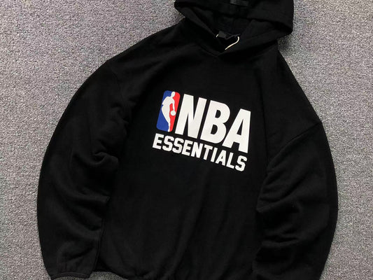Fear of God Essentials NBA Hoodie Black