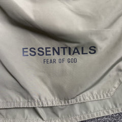 Fear of God Essentials Volley Shorts Silver Reflective