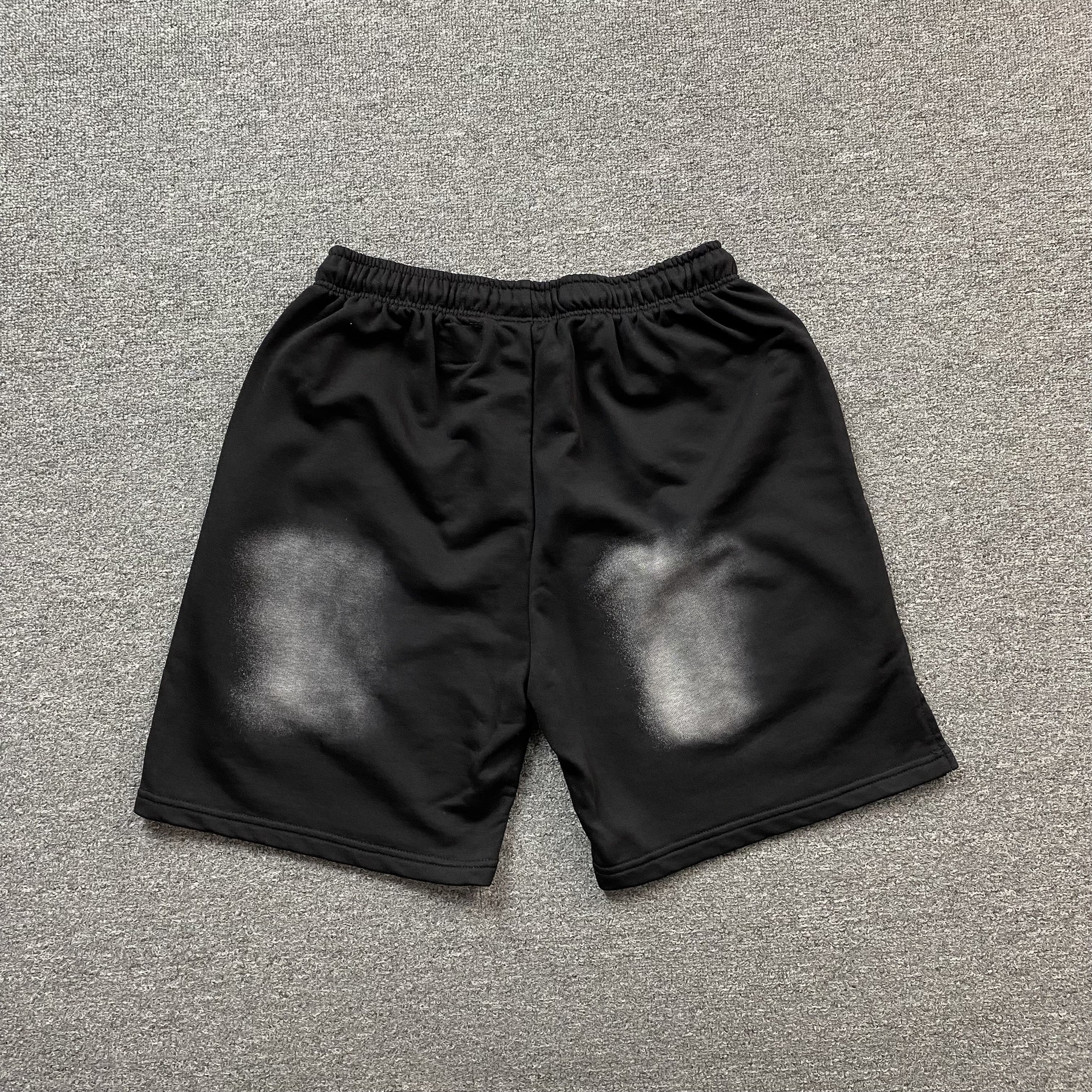 Hellstar Flame Shorts Black