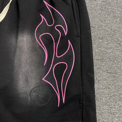 Hellstar Flame Shorts Black