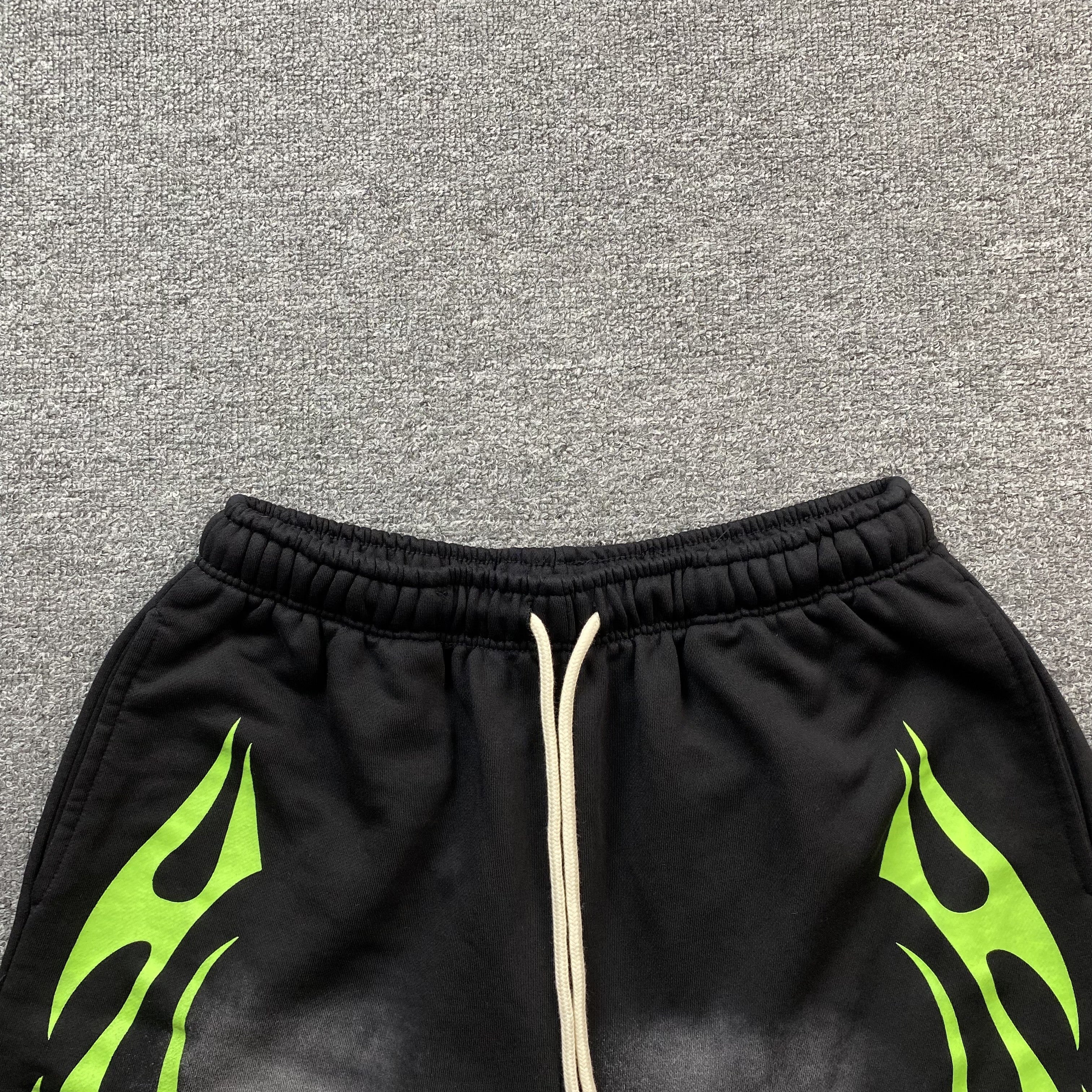 Hellstar Flame Shorts Black