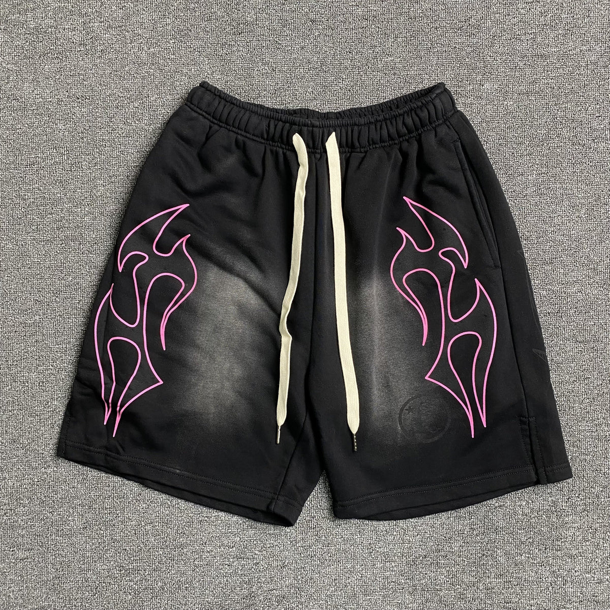 Hellstar Flame Shorts Black