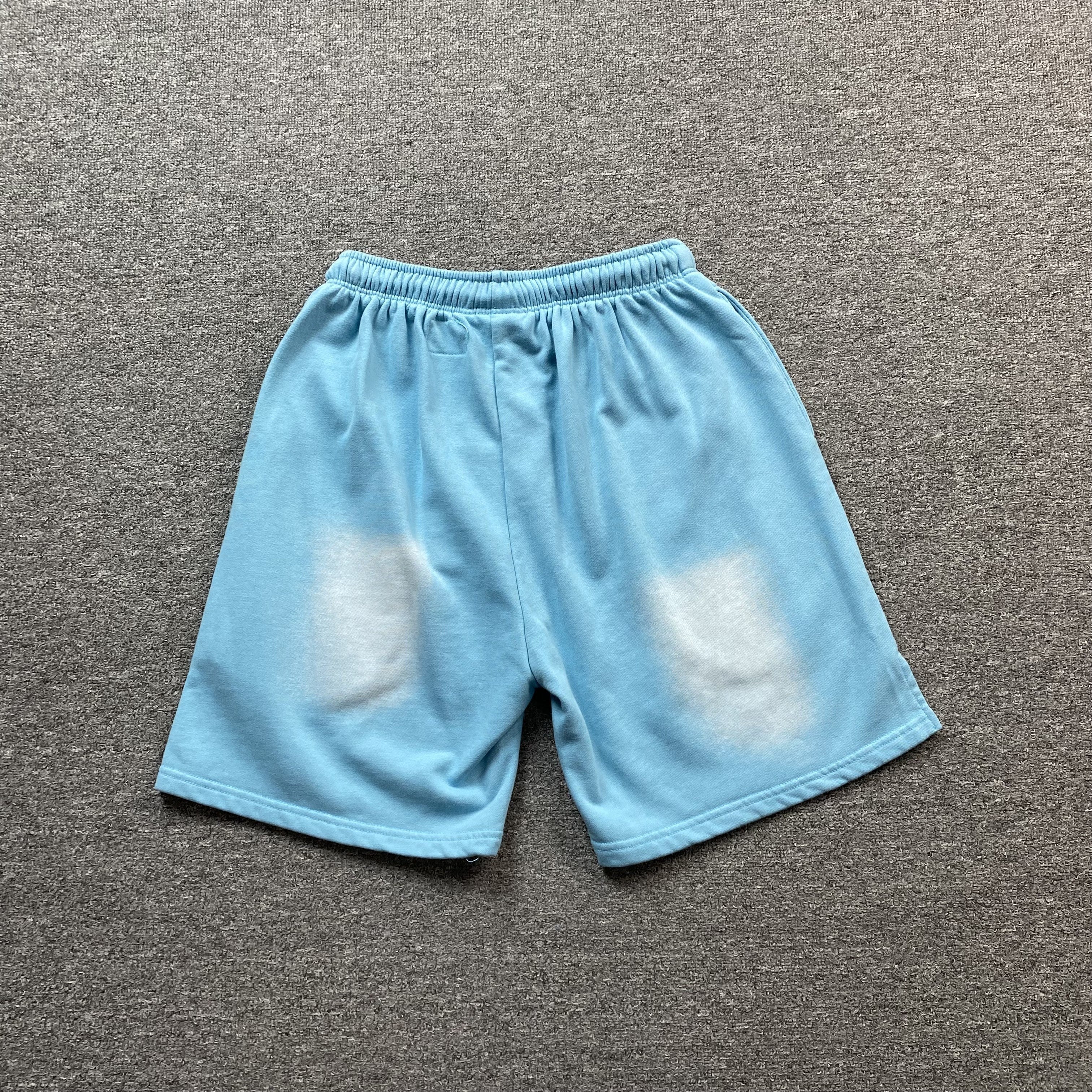 Hellstar Flame Shorts Blue