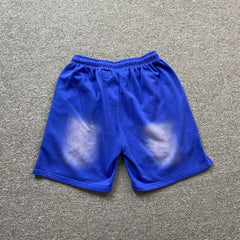 Hellstar Flame Shorts Blue