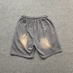Hellstar Flame Shorts Grey