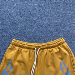 Hellstar Flame Shorts Orange