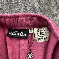 Hellstar Flame Shorts Pink