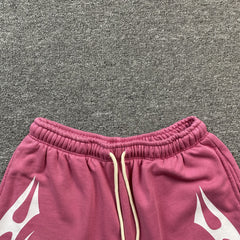 Hellstar Flame Shorts Pink