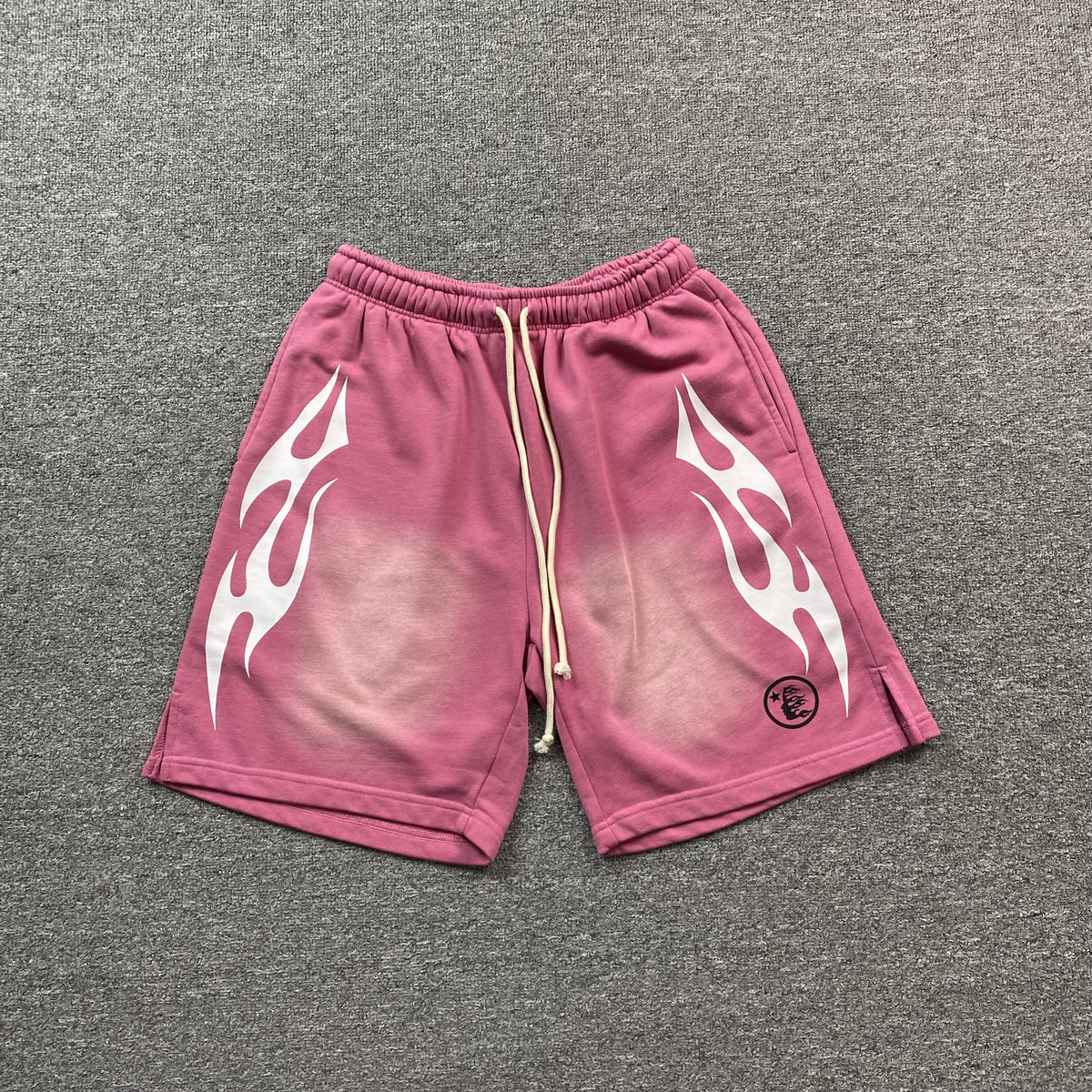 Hellstar Flame Shorts Pink