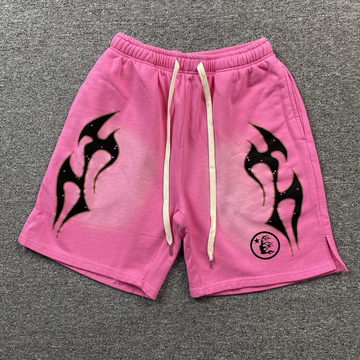 Hellstar Flame Shorts Pink
