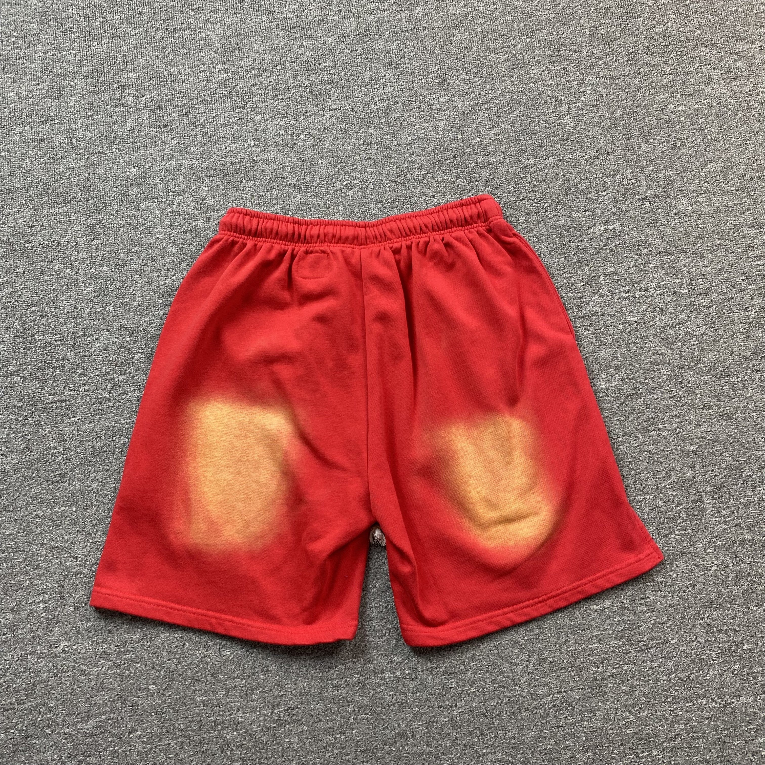 Hellstar Flame Shorts Red