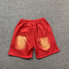 Hellstar Flame Shorts Red