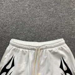 Hellstar Flame Shorts White
