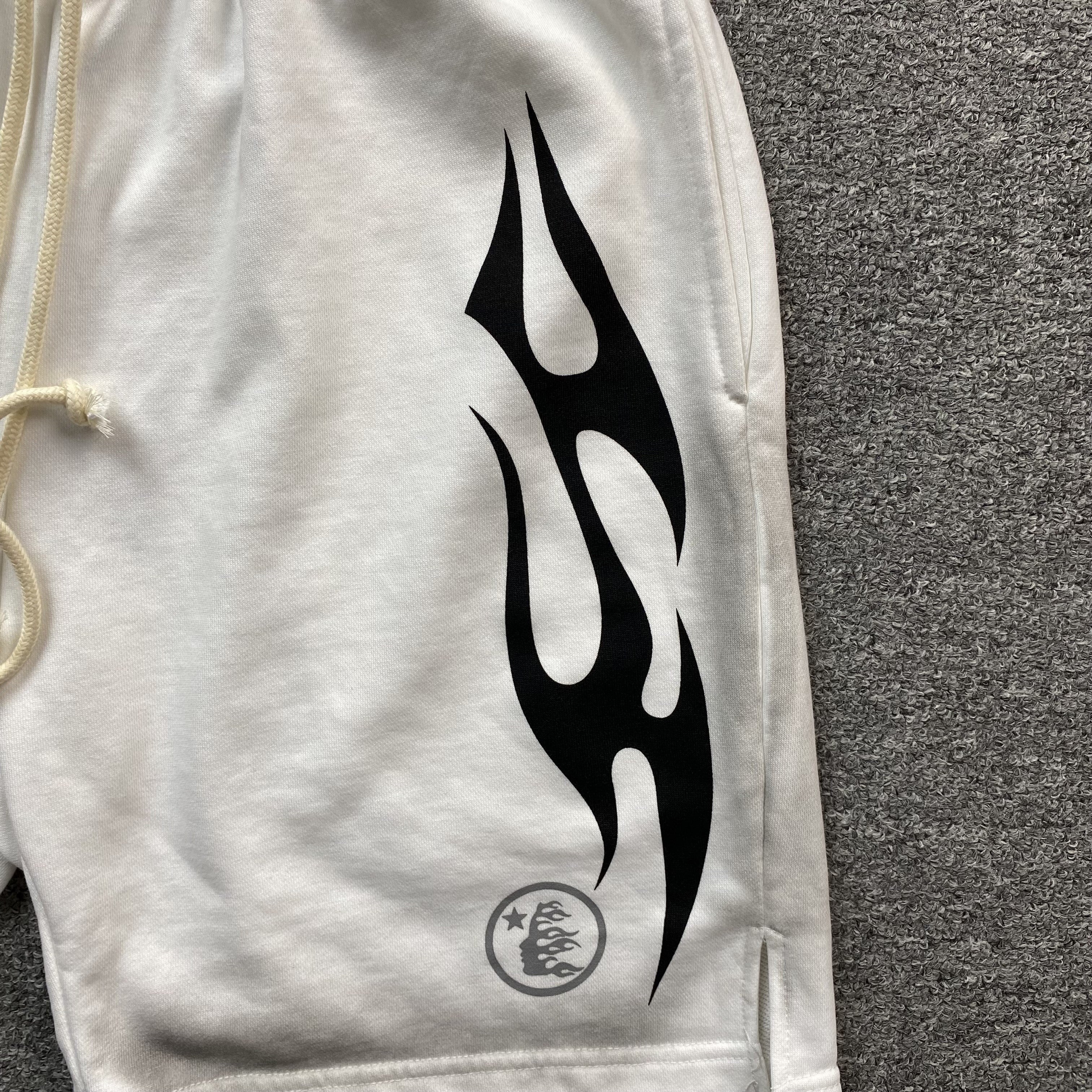 Hellstar Flame Shorts White