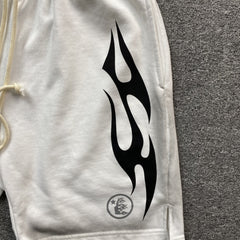 Hellstar Flame Shorts White